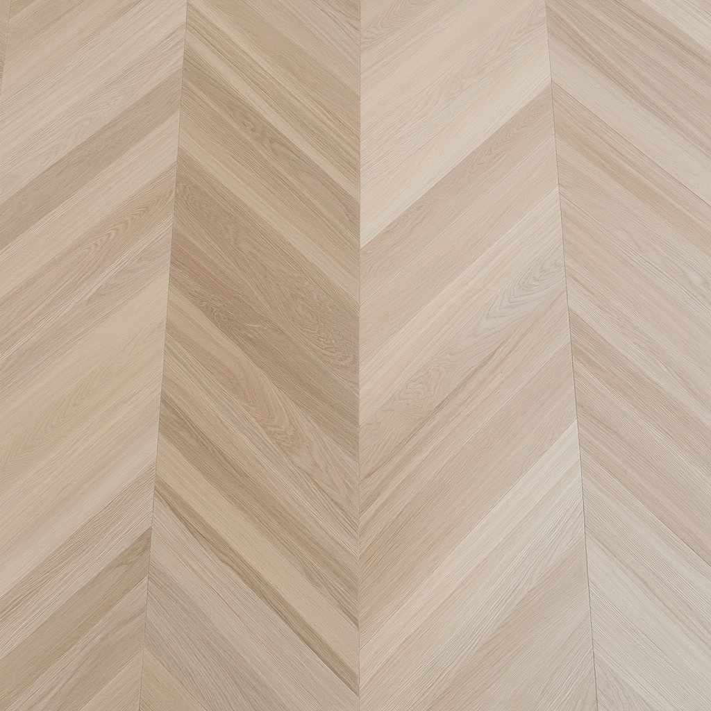 Unfinished Wide Chevron Flooring