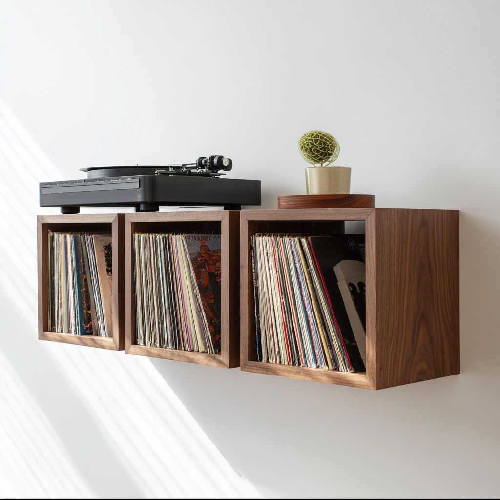 Showcase Your Vinyl with Premium Floating Shelves — The Best Vinyl Record Display Solution