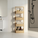 Solid Wood Dovetail Tiered Storage Rack