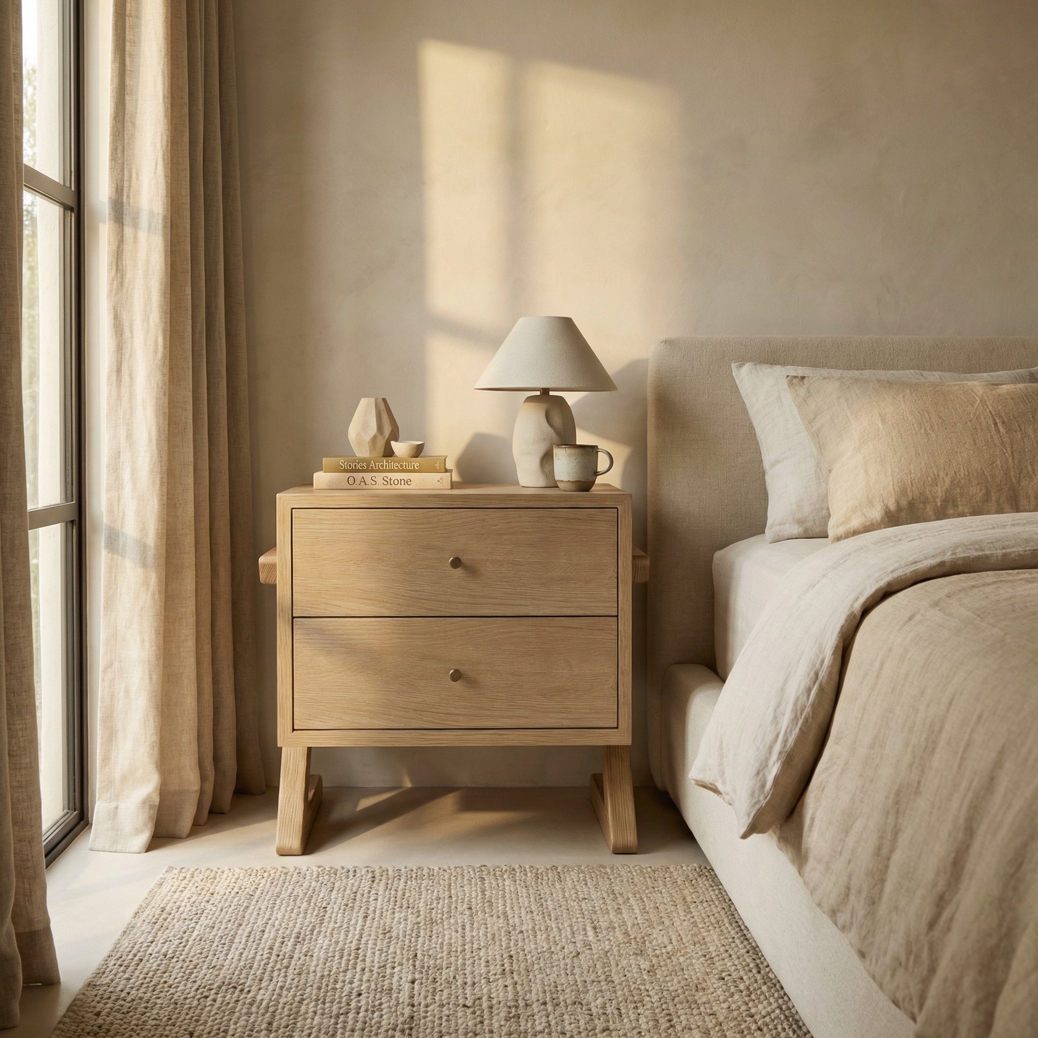 "Zed" Rift Sawn Handcrafted Nightstand