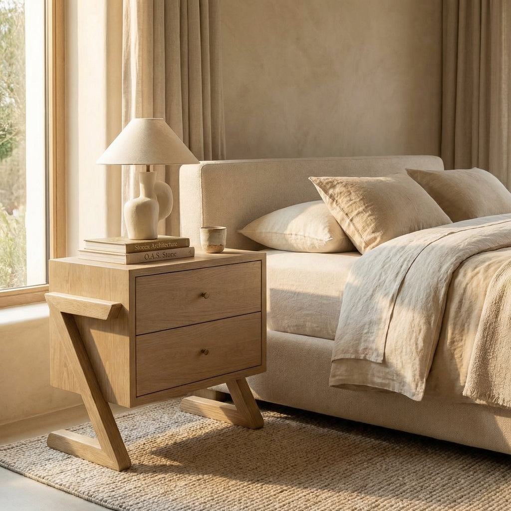 "Zed" Rift Sawn Handcrafted Nightstand