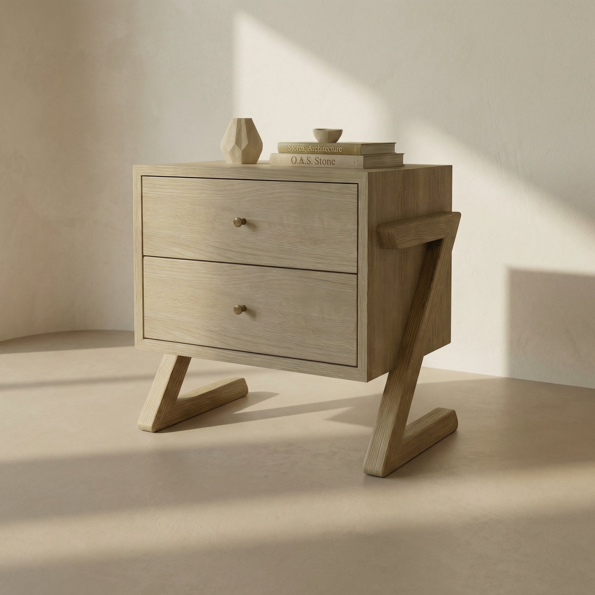 "Zed" Rift Sawn Handcrafted Nightstand