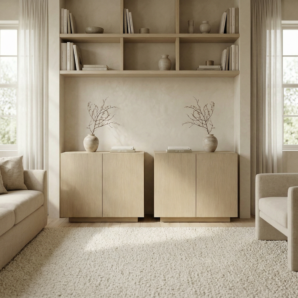 "Arzen" Modular Full Overlay Storage Credenza