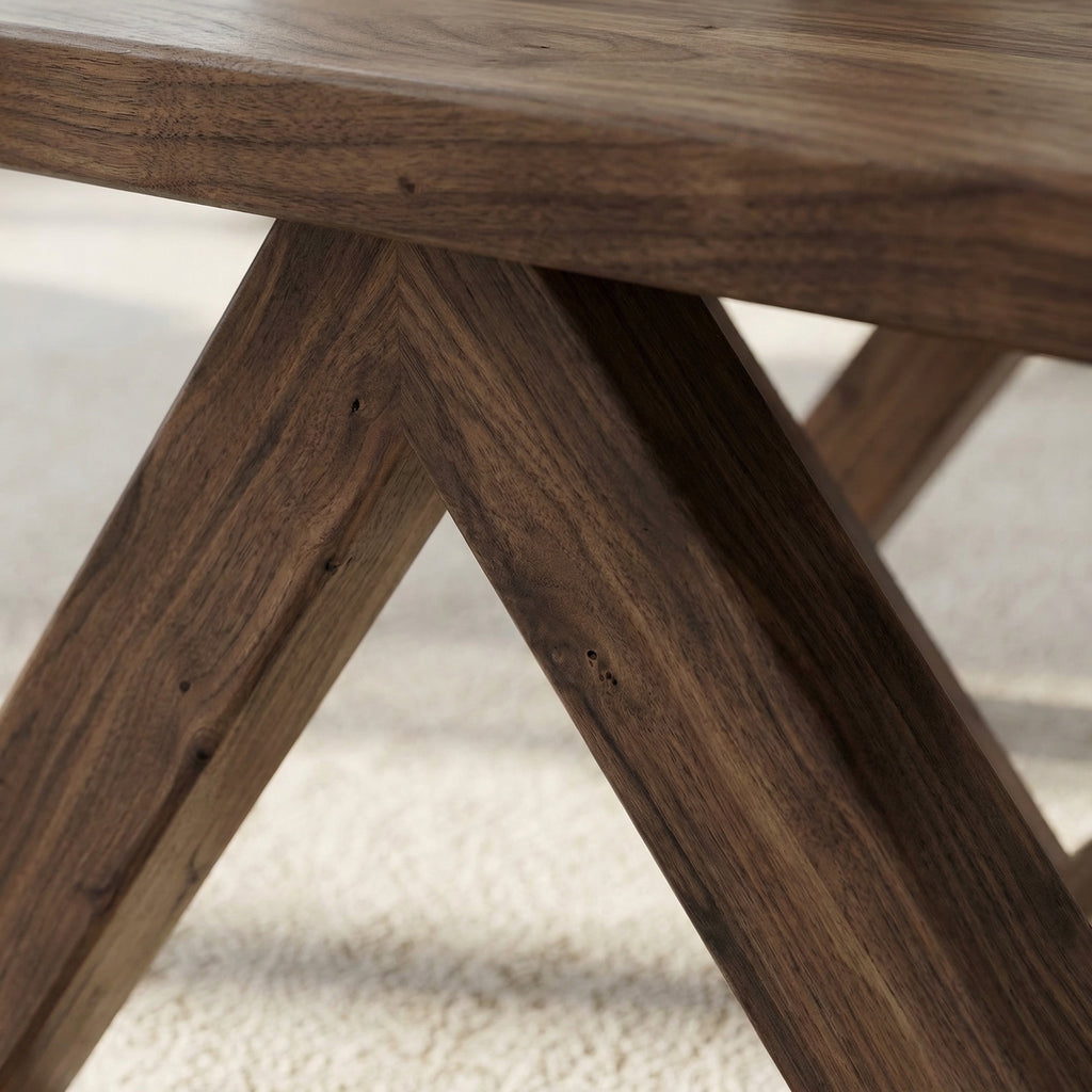 "Zed" Solid Hardwood Handcrafted Coffee Table