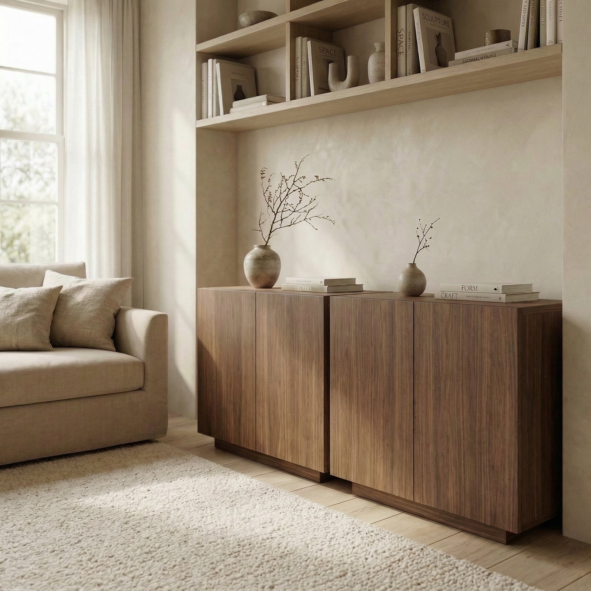 "Arzen" Modular Full Overlay Storage Credenza