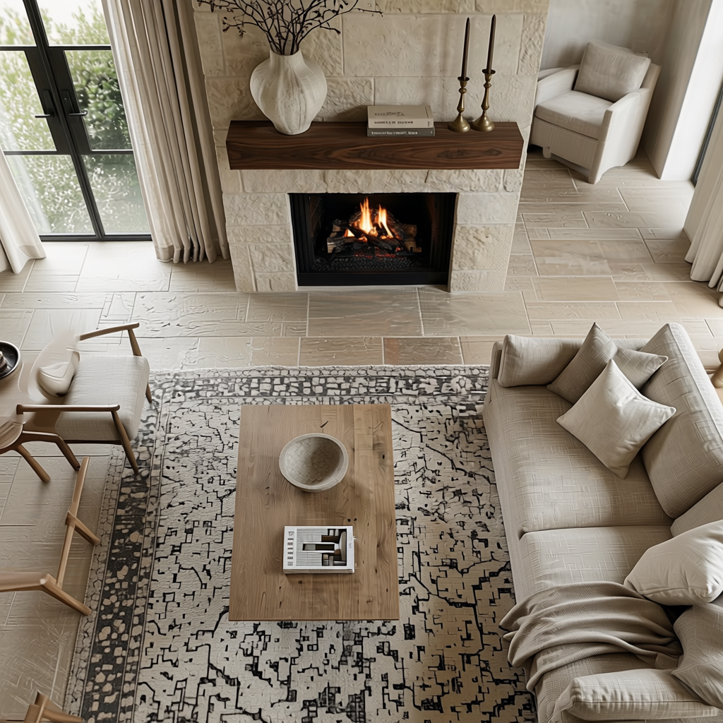 Handmade Walnut Solid Box Beam Hardwood Floating Mantel