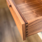 Floating Natural Look Wooden Nightstand Bedside Table