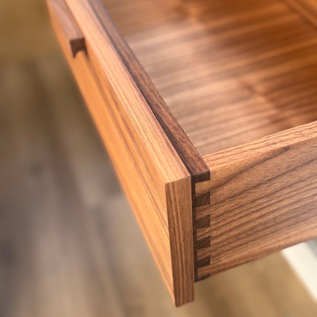 Floating Wooden Modern Nightstand Bedside Table