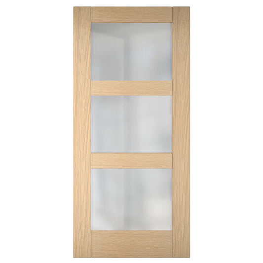 3 Panel Interior Door with Glass