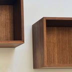 Hardwood Floating Vinyl Record Collection Display Shelf