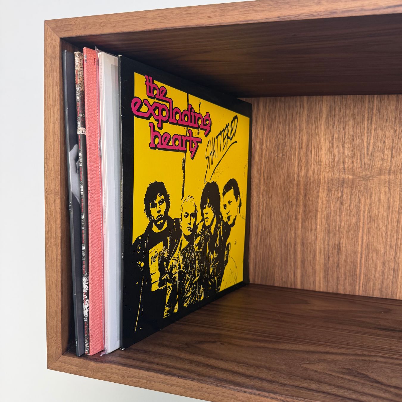 Hardwood Floating Vinyl Record Collection Display Shelf