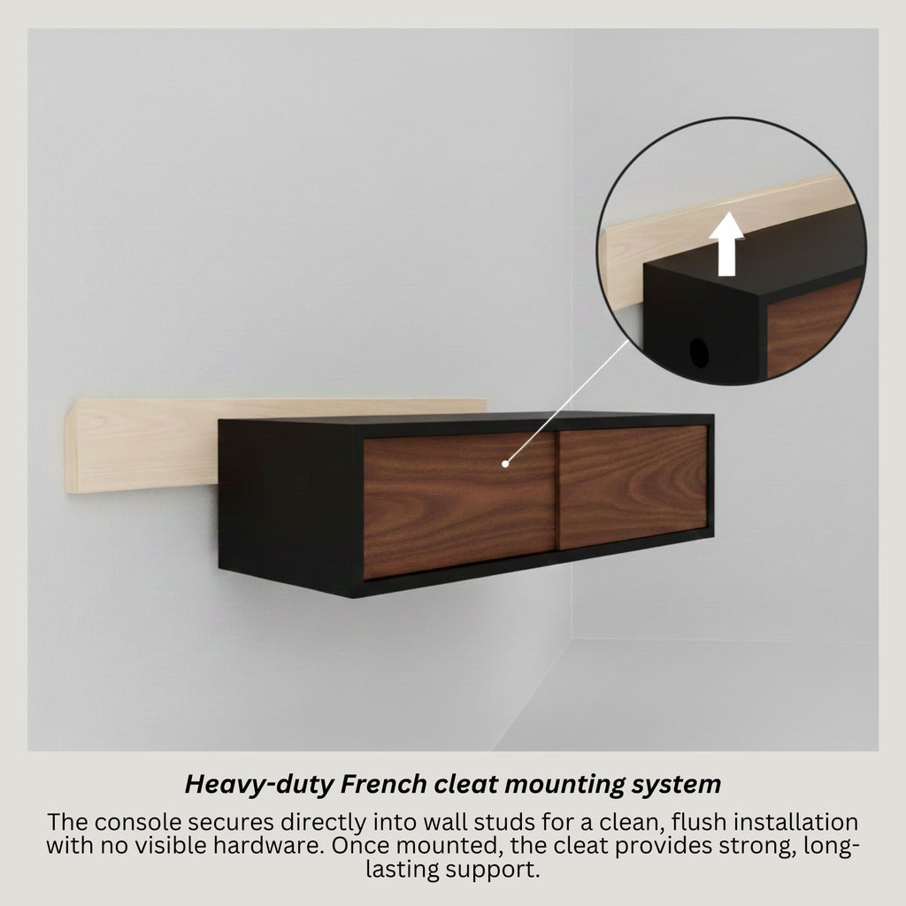 Hardwood Floating Vinyl Record Collection Display Shelf