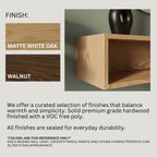 Hardwood Floating Vinyl Record Collection Display Shelf