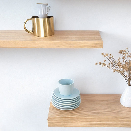 Solid White Oak Floating Shelf