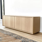 Custom White Oak Handcrafted Entertainment Console