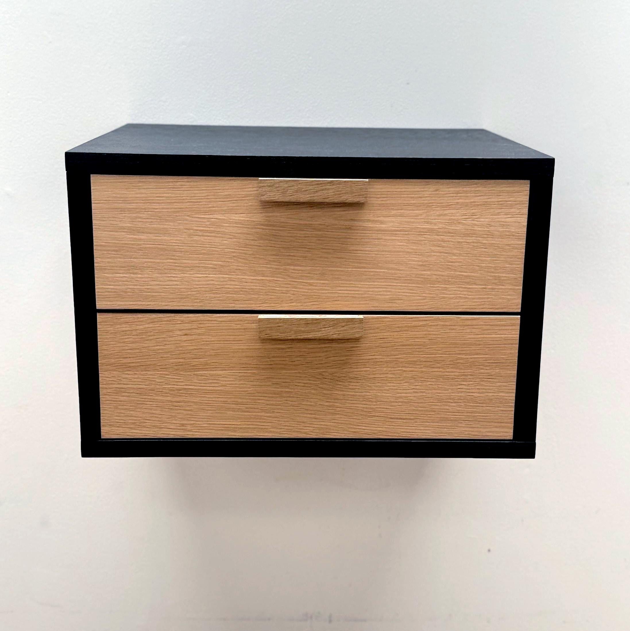 Floating Wooden Modern Nightstand Bedside Table