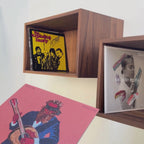 Hardwood Floating Vinyl Record Collection Display Shelf