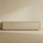 Custom White Oak Handcrafted Entertainment Console