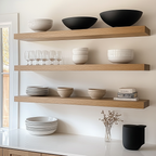 Solid White Oak Floating Shelf